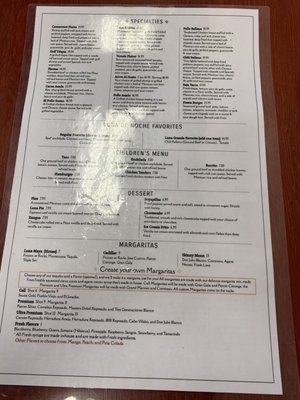 Luna de Noche Restaurant menu 1